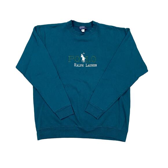 Vintage Polo Spellout Pony Crewneck Sweatshirt Men